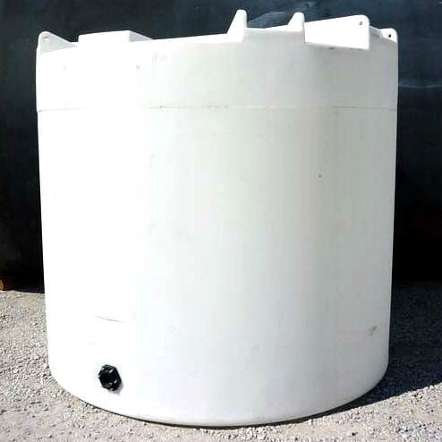 300 Gallon White Plastic Water Storage Tank 36"D x 82"H -0