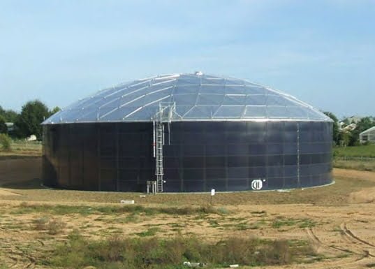 21,000 Gallon Glass-Fused Bolted Steel Tank